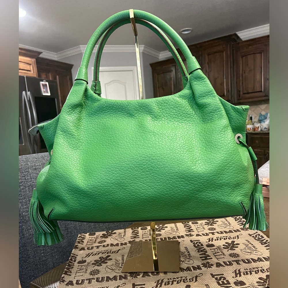Kate Spade Green Leather Tote Bag - Picture 2 of 11